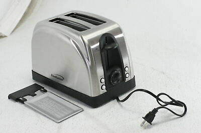 Brentwood Ts-225S 2-Slice Elegant Toaster with Brushed Stainless Steel Finish