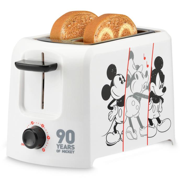 NEW Disney Mickey Mouse 90th Anniversary Toaster Two Slices Wide Slots SOLD OUT
