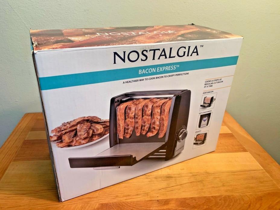 Nostalgia Bacon Express Bacon Grill New in Box Sealed