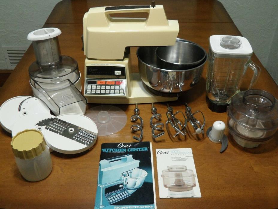 Vintage Oster Electronic Touch Control Kitchen Center 978-08H 16 Speed Blender