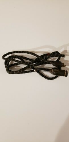 Vintage Excel Cloth Covered Electric Power Cord Made In USA 2 Prong Not Tested