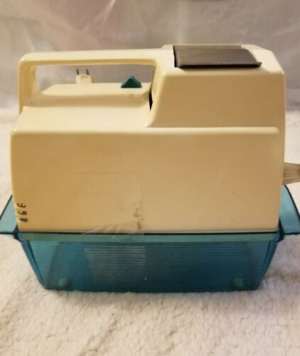 Vintage Oster Snowflake Ice Crusher White Model 551 Turquoise Blue Tray Retro