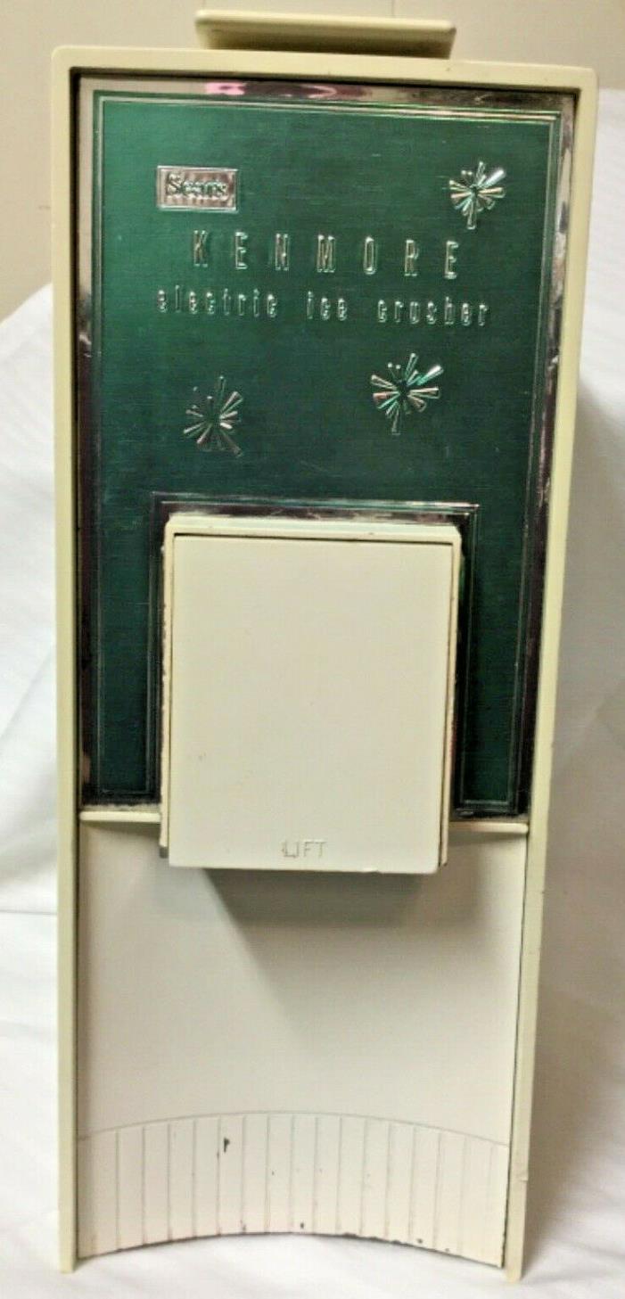 Mid-Century Sears Kenmore Electric Ice Crusher Model 581 82160 Atomic Vintage