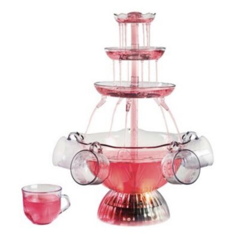 Nostalgia LPF150 Vintage Collection Lighted Party Fountain, Clear