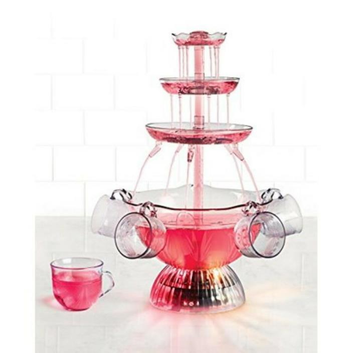 Vintage Collection Led Lighted Party Fountain Nostalgia 3-Tier Cascading Tower