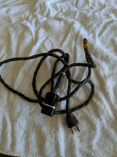 Vintage Excel Cloth Covered Electric Power Cord Made In USA 72
