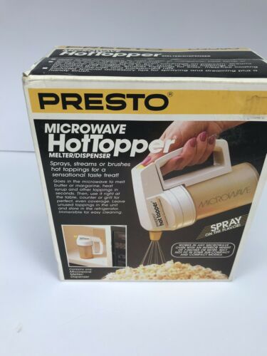 Vintage Presto Microwave Hot Topper Melter Dispenser 03050 20-994