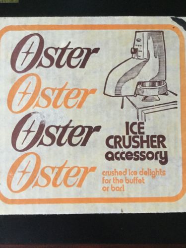 Oster Ice Crusher Avocado 435 05 Vintage