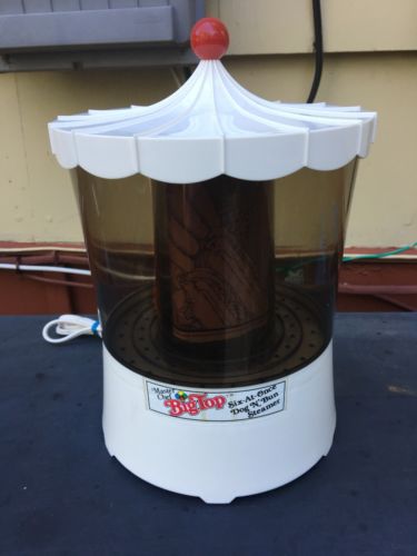 Master Chef Big Top 6 At Once Hot Dog & Bun Cooker/Steamer W/ Instructions Party