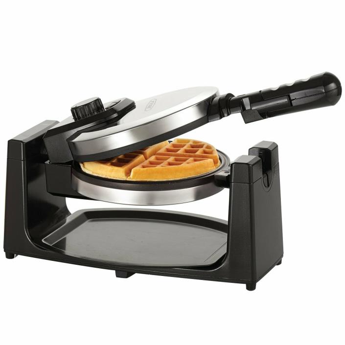BELLA (13991) Classic Rotating Non-Stick Belgian Waffle Maker with Drip Tray