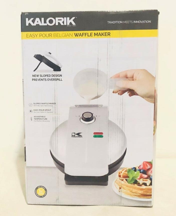 Kalorik Easy Pour Belgian Waffle Maker Model # WM 45024 S