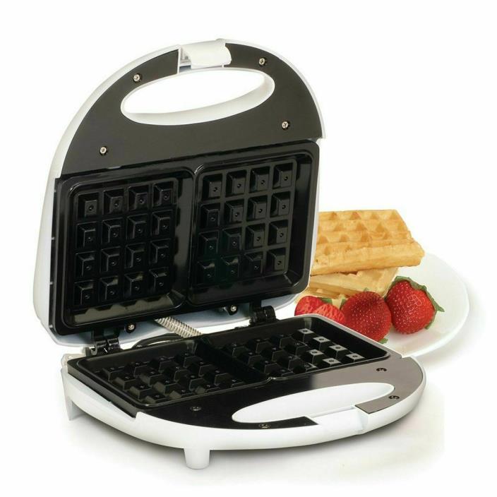 Belgian Waffle Maker Commercial Double Waring Breakfast Iron Kitchen Heavy NEW