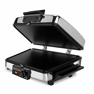 BLACK+DECKER 3-in-1 Waffle Maker with Nonstick Reversible Plates Stainless St...