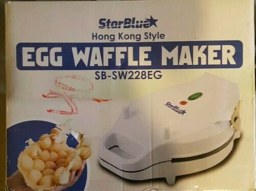 Hong Kong Egg Waffle Maker by StarBlue - White - Make Hong Kong Style Bubble Egg