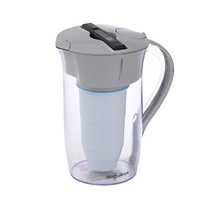 ZeroWater 8 Cup Round Pitcher with Free Water Quality Meter BPA-Free NSF to Lead