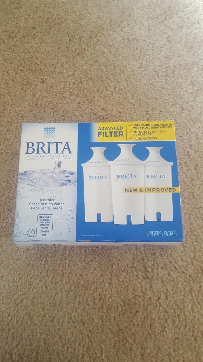 Brita Advanced Replacement Water Filter for Pitchers 3 Count
