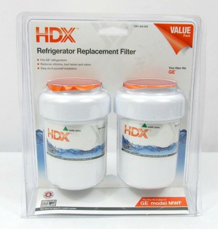 2 HDX Water Filter for GE Refrigerators (Dual Pack)