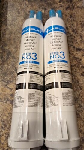 Lot of 2~Elasun~Refrigerator~Water Filter No.3~Brand New~Free Shipping~Whirlpool