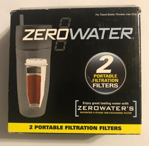 ZeroWater Portable Travel Bottle Tumbler Replacement Filter  2 Pack