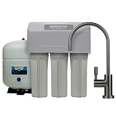 Austin Springs 5-Stage Reverse Osmosis Drinking Water Filter System with Brushed