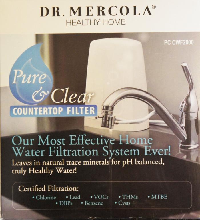 Dr. Mercola Healthy Home Pure & Clear Countertop Water Filter - PC CWFW2000