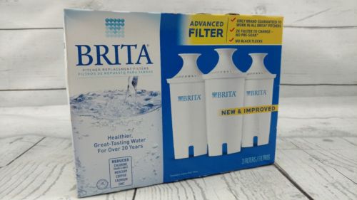 Brita 3-Pack Water Pitcher Dispenser Replacement Filters