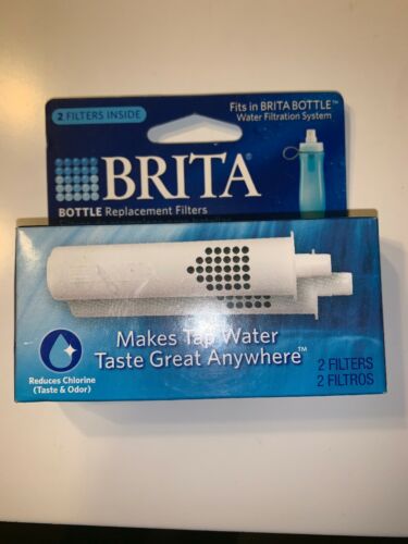 Brita Soft Squeeze Sport Water Bottle Replacement Filters 2 Pack *BRAND NEW*