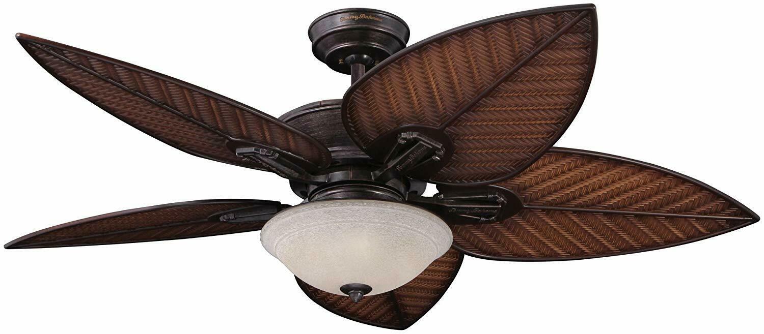 Tommy Bahama Indoor/Outdoor 52-Inch Cabrillo Cove Ceiling Fan – Tropical/Paddle