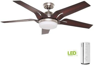 Casablanca Correne 56 in. LED Indoor Brushed Nickel Ceiling Fan