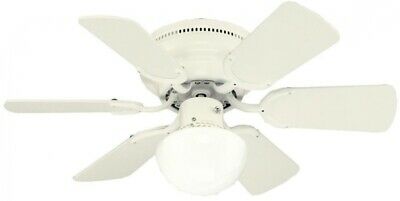 Westinghouse Petite 30 in. White Ceiling Fan 6 Blades With Light Kit Small New