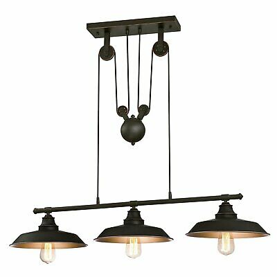 Westinghouse Lighting Iron Hill One-Light Pulley Oil Rubbed Bronze Finish wit...