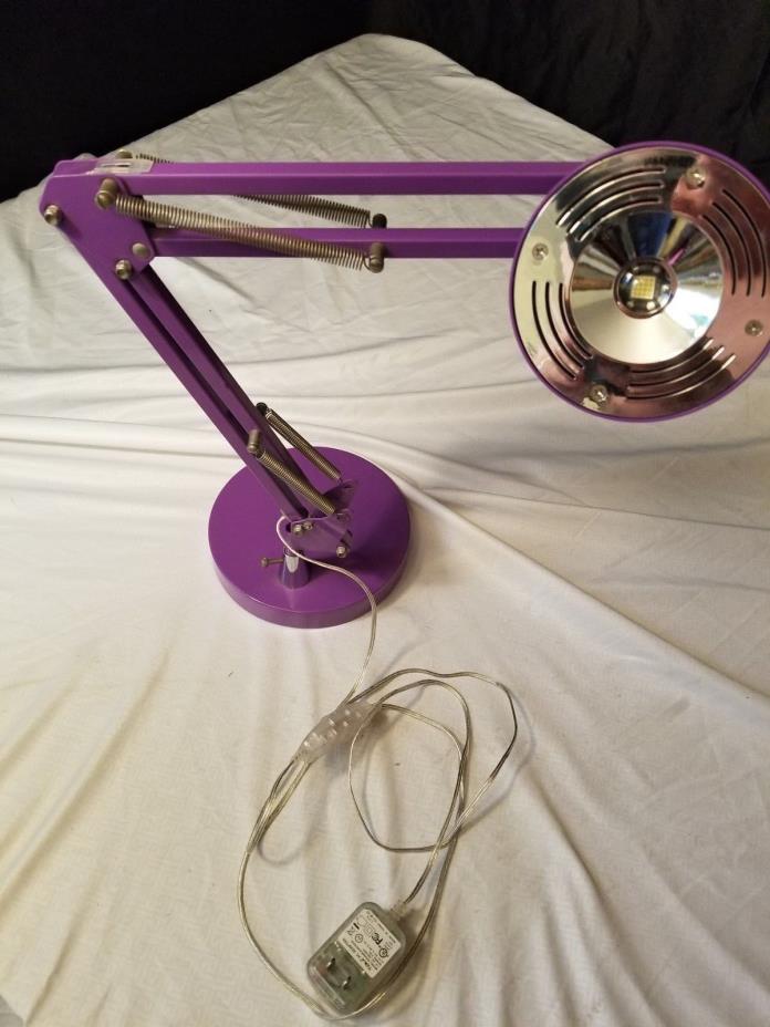 Abstract Purple adjustable LED 2.4 Watt with Extentable arm table lamp
