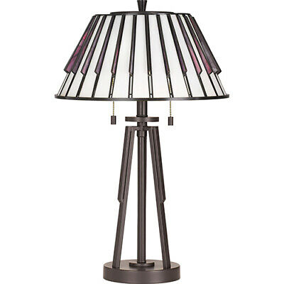 Quoizel Tiffany Western Bronze 25-Inch Two-Light Table Lamp - TF3339TWT