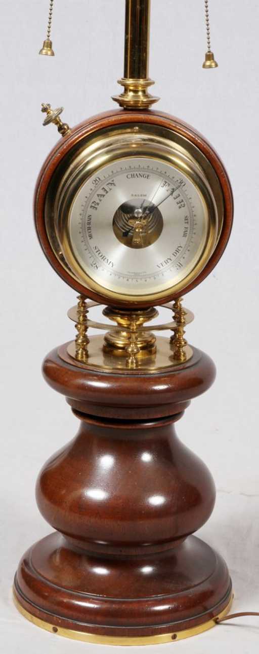 SALEM TABLE LAMP , BAROMETER ,CLOCK  WITH TURNING BASE PRICE REDUCED