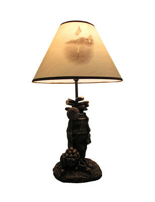 Zeckos Golf Lovers Tee Light Golf Bag Table Lamp w/Decorative Shade