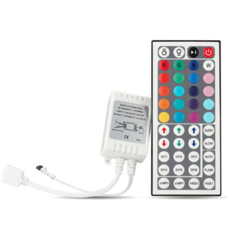 44Key LED IR Remote Controller Box for SMD 5050 3528 RGB LED Strip Light DC 12V