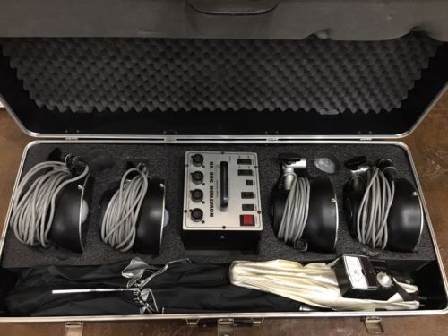 NOVATRON 500VR 4 Professional Studio Flash Lighting Kit W/ Case