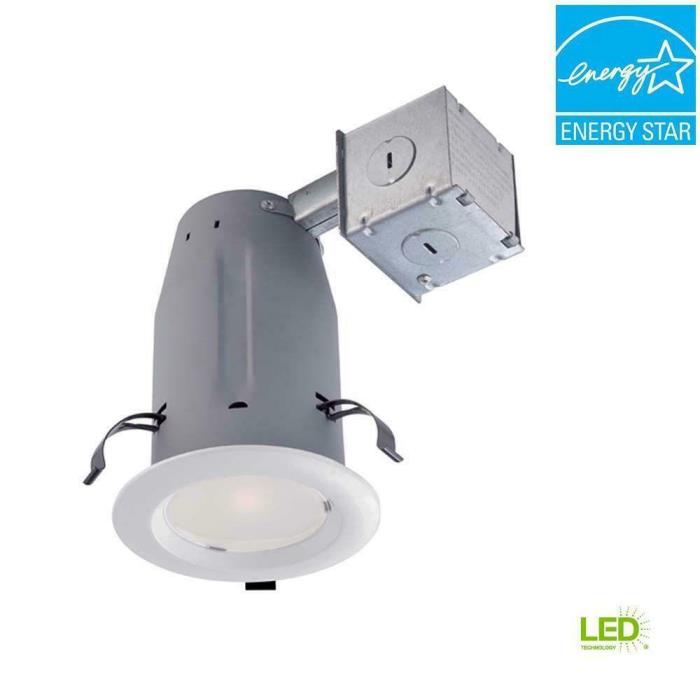 Commercial Electric 3 in. White LED Recessed Baffle Kit CER3LICR3730WH