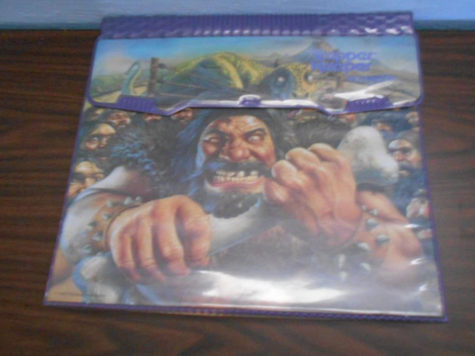 1993 Vintage Mead Trapper Keeper Rare Caveman Dinosaur Binder Notebook