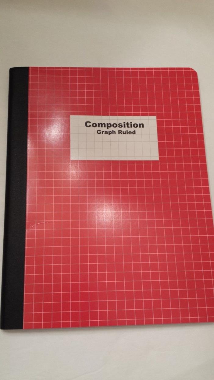 Engineer's 5x5 Composition Graph Ruled Notebook RED COVER  9 3/4