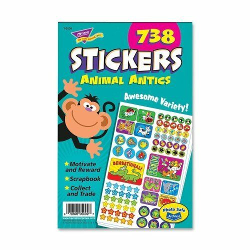 TREND Sticker Assortment Pack, Animal Antics, 738 Stickers/Pad Easter Basket