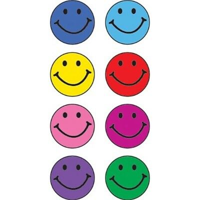 Teacher Created Resources Happy Faces Mini Stickers, Multi Color (1236)