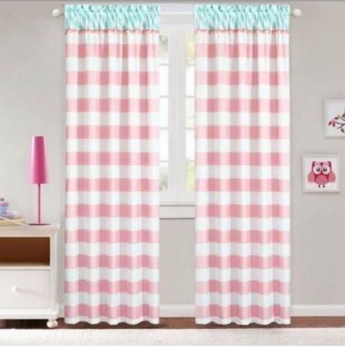 American Kids Emma Pom Pom Curtains Set Of 2 50