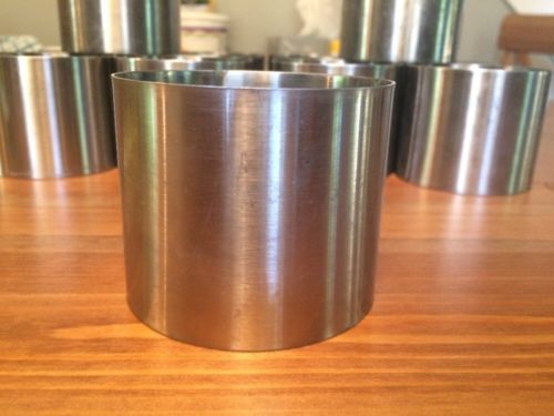 15 DeBuyer High Stainless Steel Pastry Rings, 2 3/4” X 2 3/8” tall