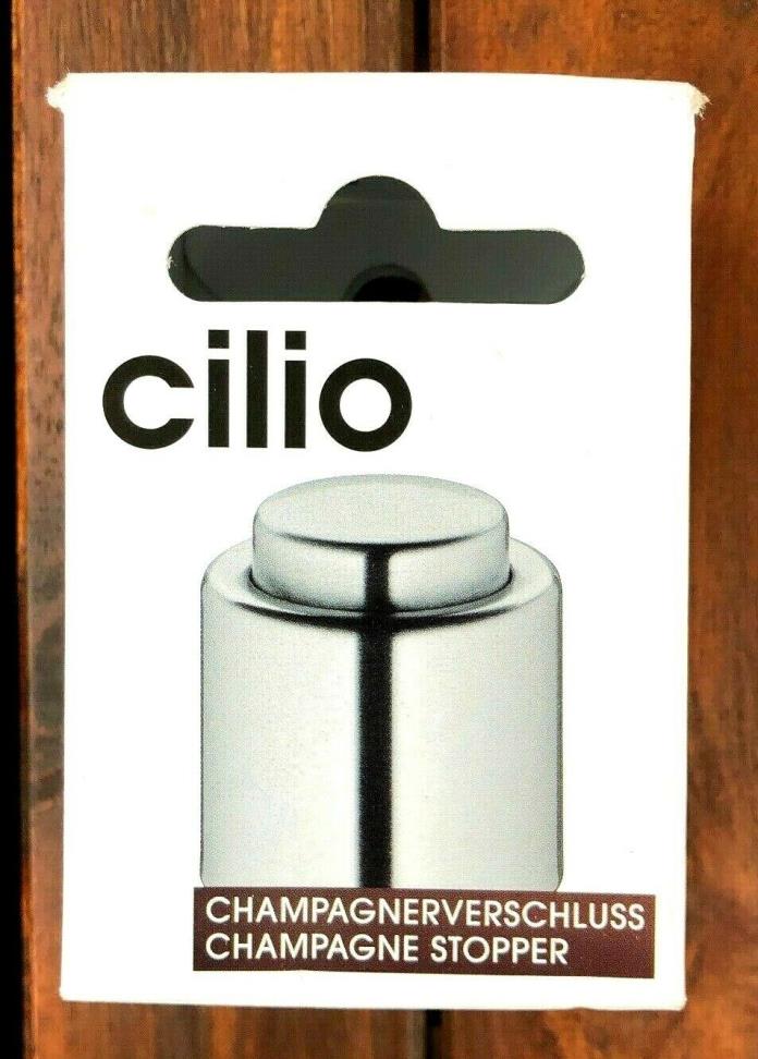 Cilio Stainless Steel Champagne Bottle Cap / Stopper / Sealer C300888