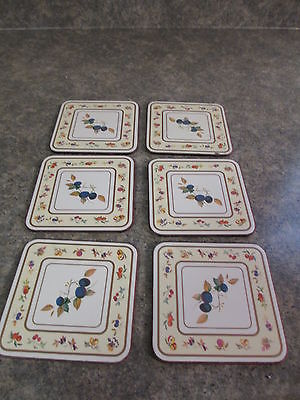 Royal Worcester 6 Drink Coasters