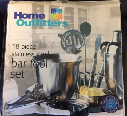 Déco Découverte Home Outfitters 18 Piece Stainless Steel Bar Tool Set