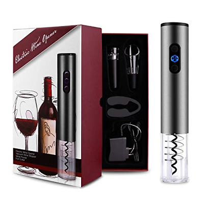 Zenic Electric Wine Opener Sets. Premium Corkscrew Battery Operated Bottle with