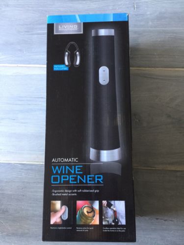 Living Solutions Automatic Wine Opener - Inclueds Foil Cutter