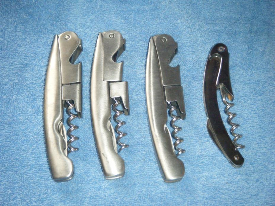 3 ONEIDA 7207 Barware Deluxe Stainless Steel Waiter's Corkscrew/Foil Cutters  #2